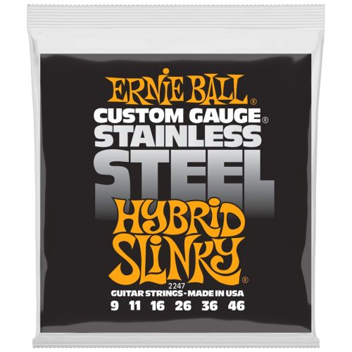 ERNIE BALL HYBRID SLINKY STAINLESS STEEL 2247