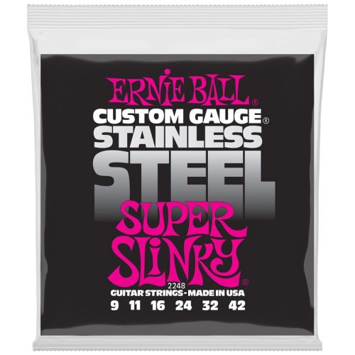 ERNIE BALL SUPER SLINKY STAINLESS STEEL 2248