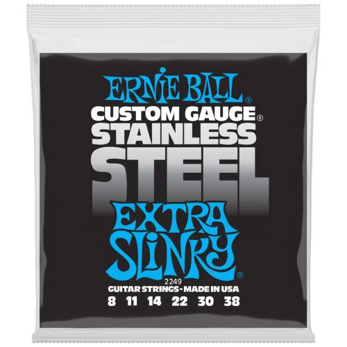 ERNIE BALL EXTRA SLINKY STAINLESS STEEL 2249